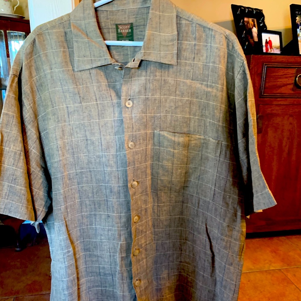 Men’s shirt. button down. OLIVE COLOR